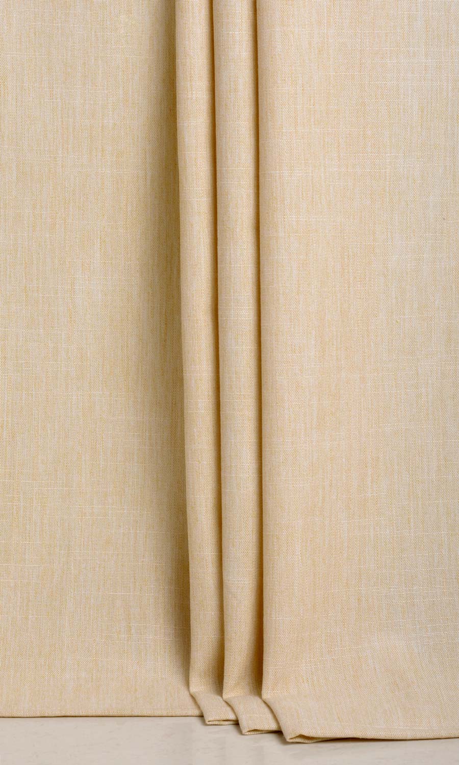 Plain Linen Texture Home Textile Fabric Material Sample (Yellow Beige)