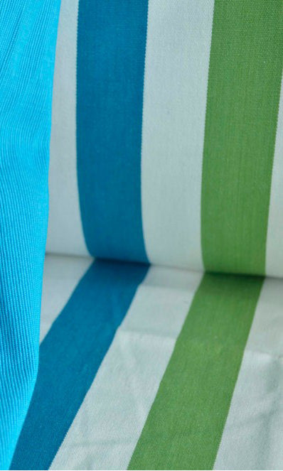 Cotton Home Textile Fabric Material Sample (Blue/ Green)
