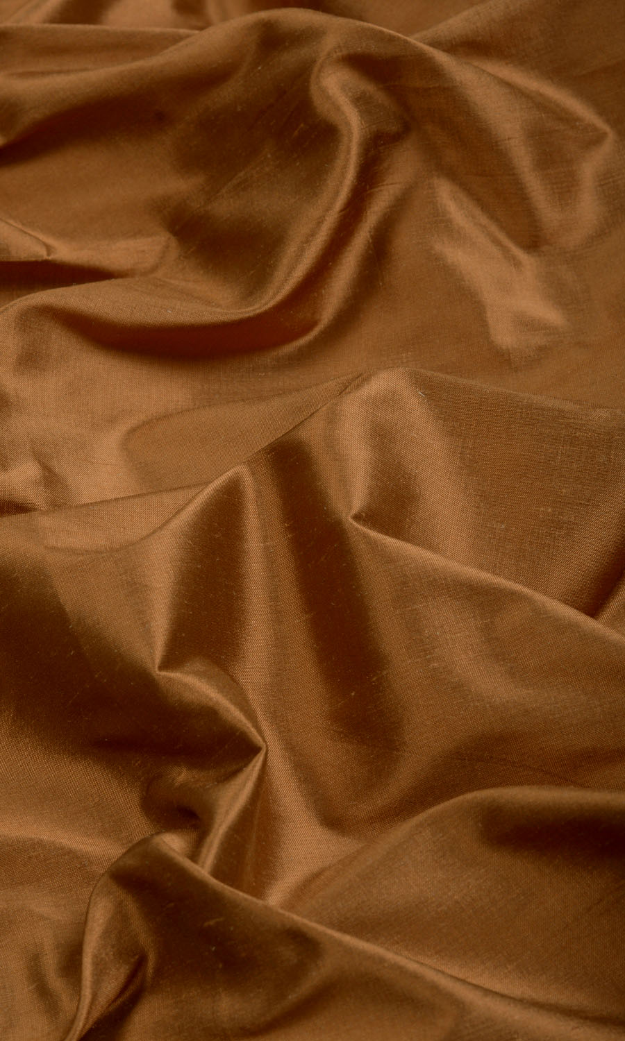 Shantung Silk Fabric Material By the Yard (Bronzy Orange)