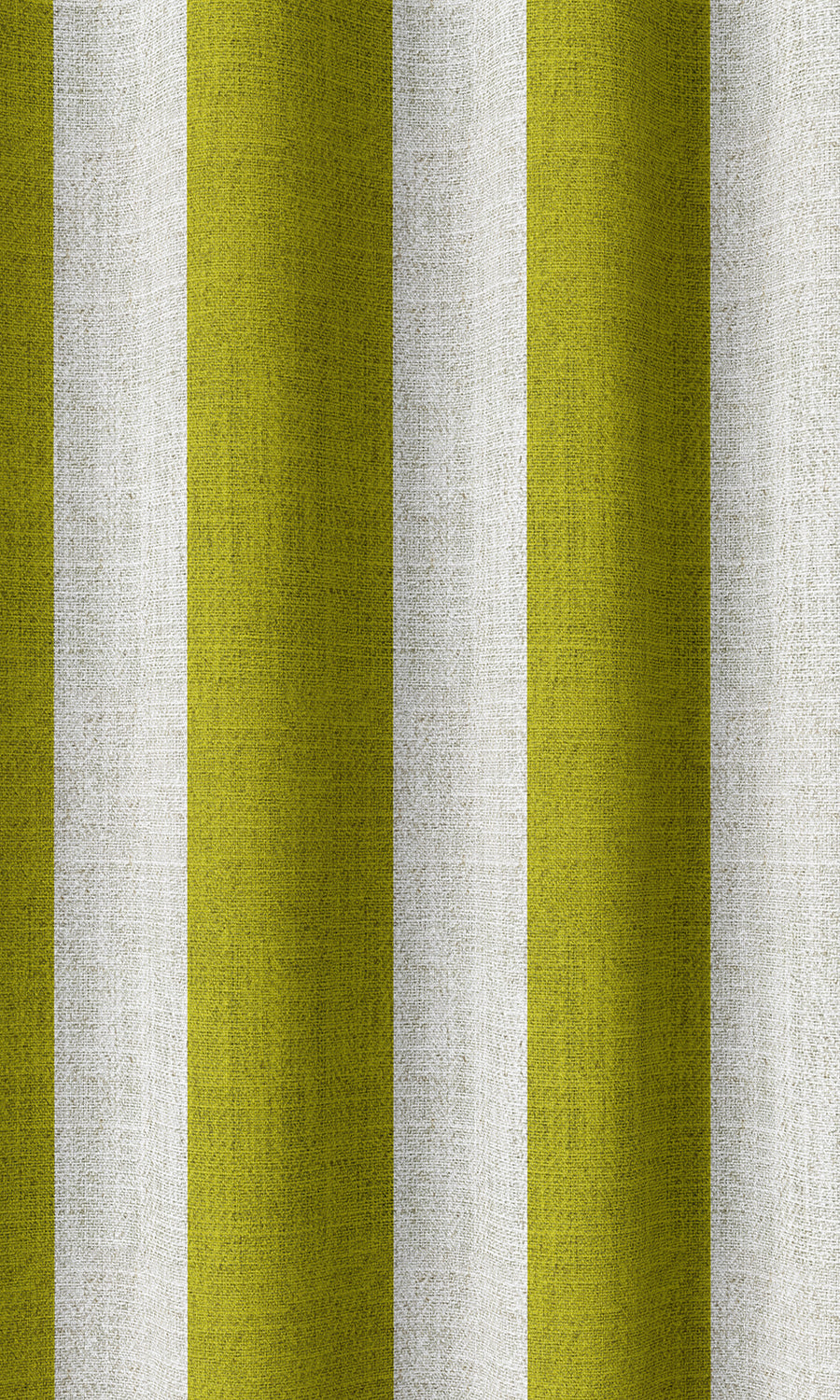 Striped Home Décor Fabric Sample (Apple Green/ White)