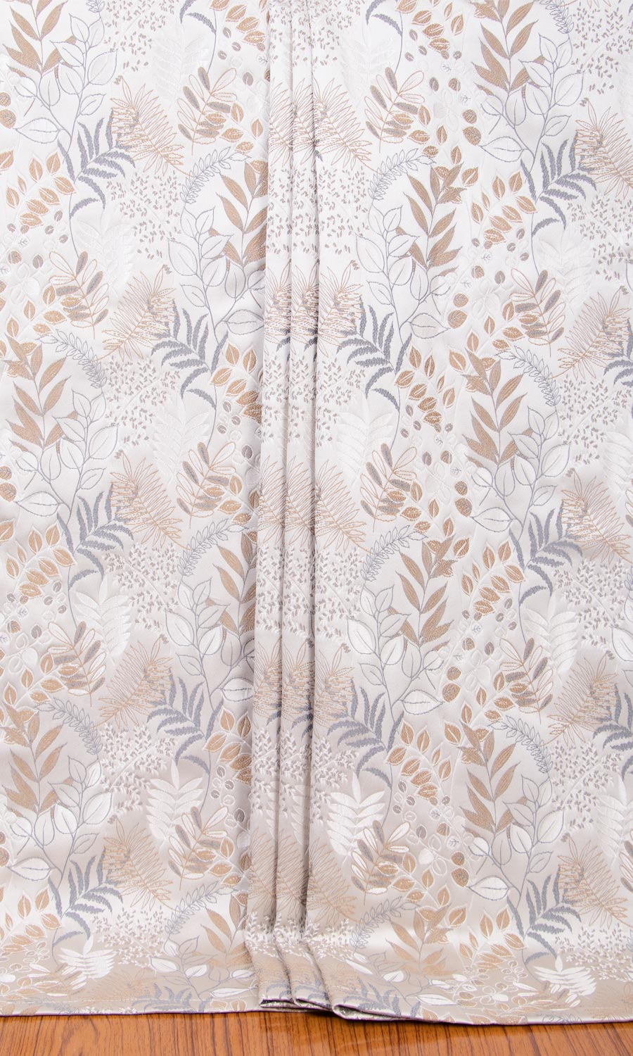 Botanical Window Treatments Fabric Sample (Gray)