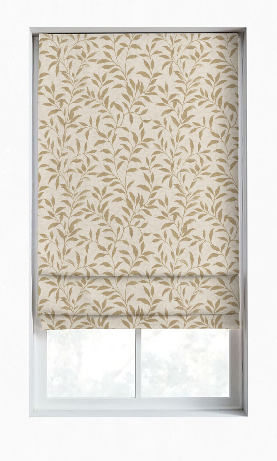 Dimout Floral Window Treatments Fabric By the Yard Cream/ Beige)