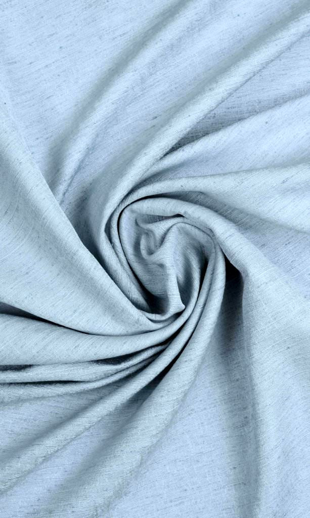 Silk Blend Window Treatments Fabric Sample (Light Blue)