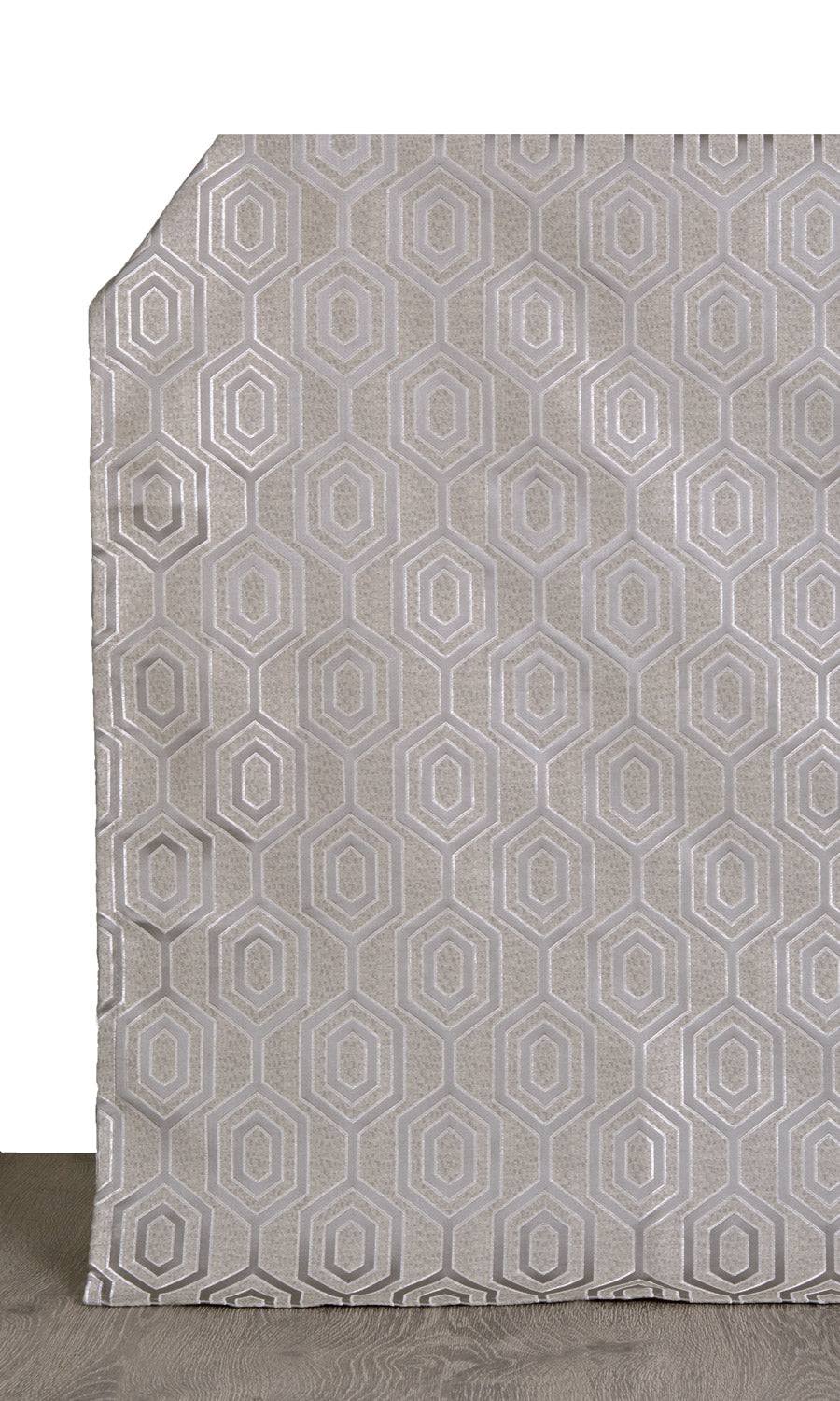 Jacquard Honeycomb Patterned  Home Textile Fabric Material Sample (Grey)