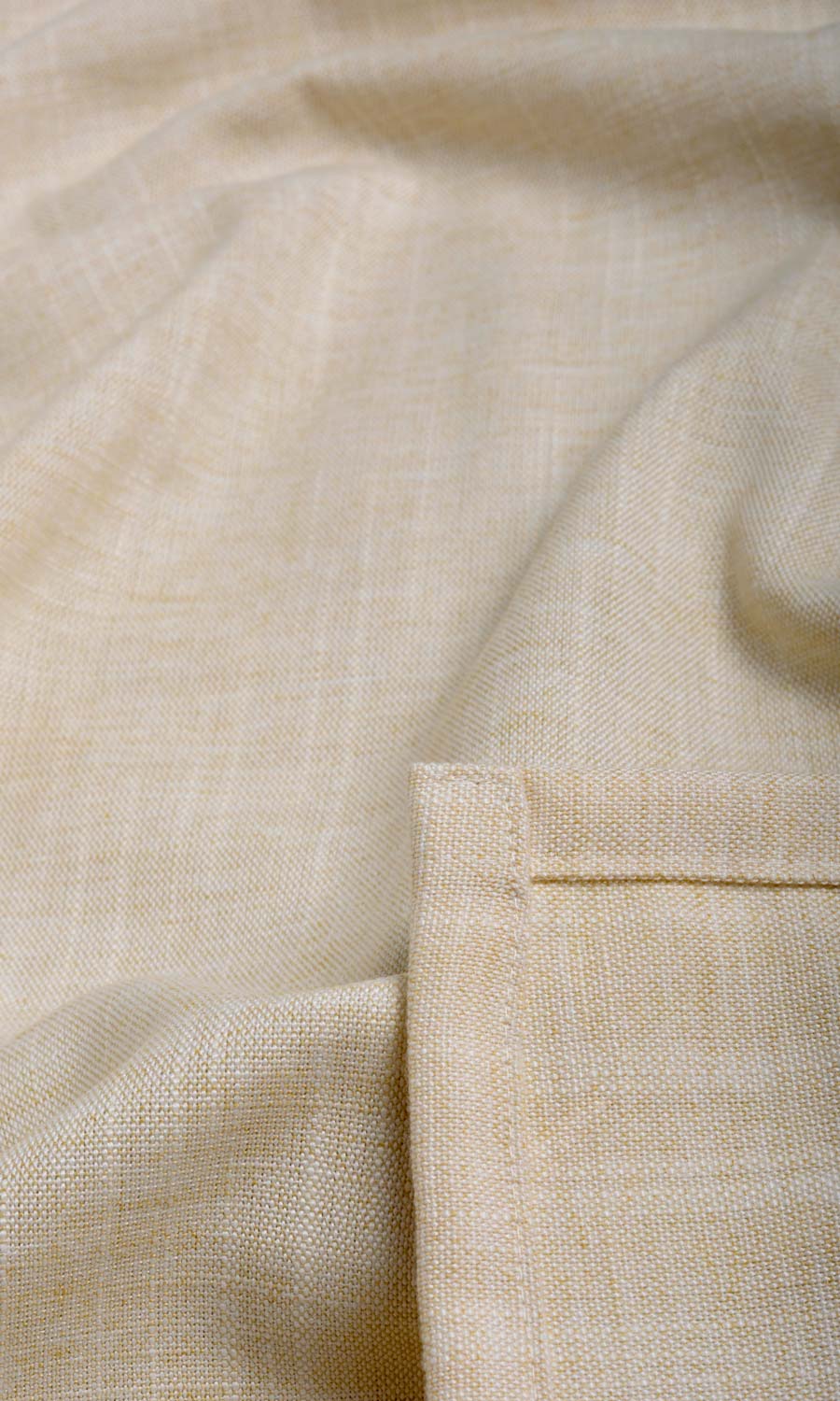 Plain Linen Texture Fabric Sample for Curtains & Drapes (Pale Beige)