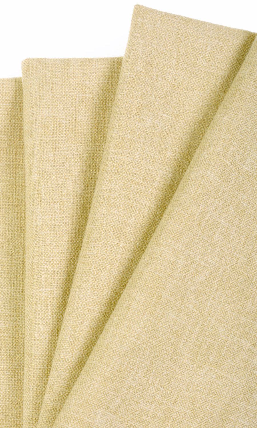 Linen Blend Window Treatments Fabric Sample (Pale Yellow)