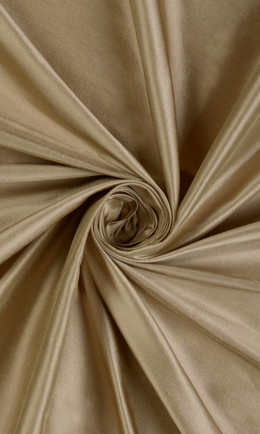 Shantung Silk Home Décor Fabric By the Yard (Brown)
