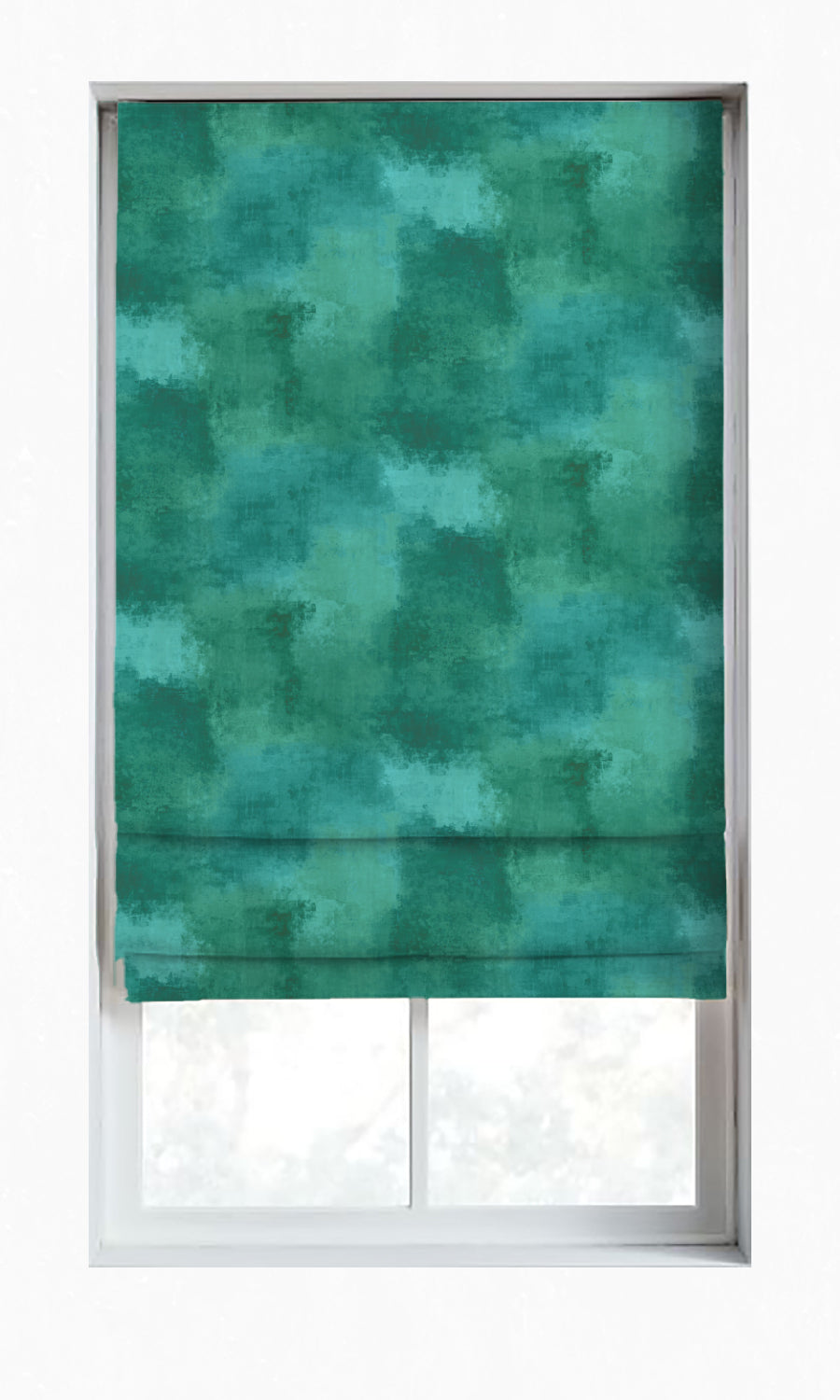 Dimout Window Treatments Fabric By the Yard (Blue/ Green)