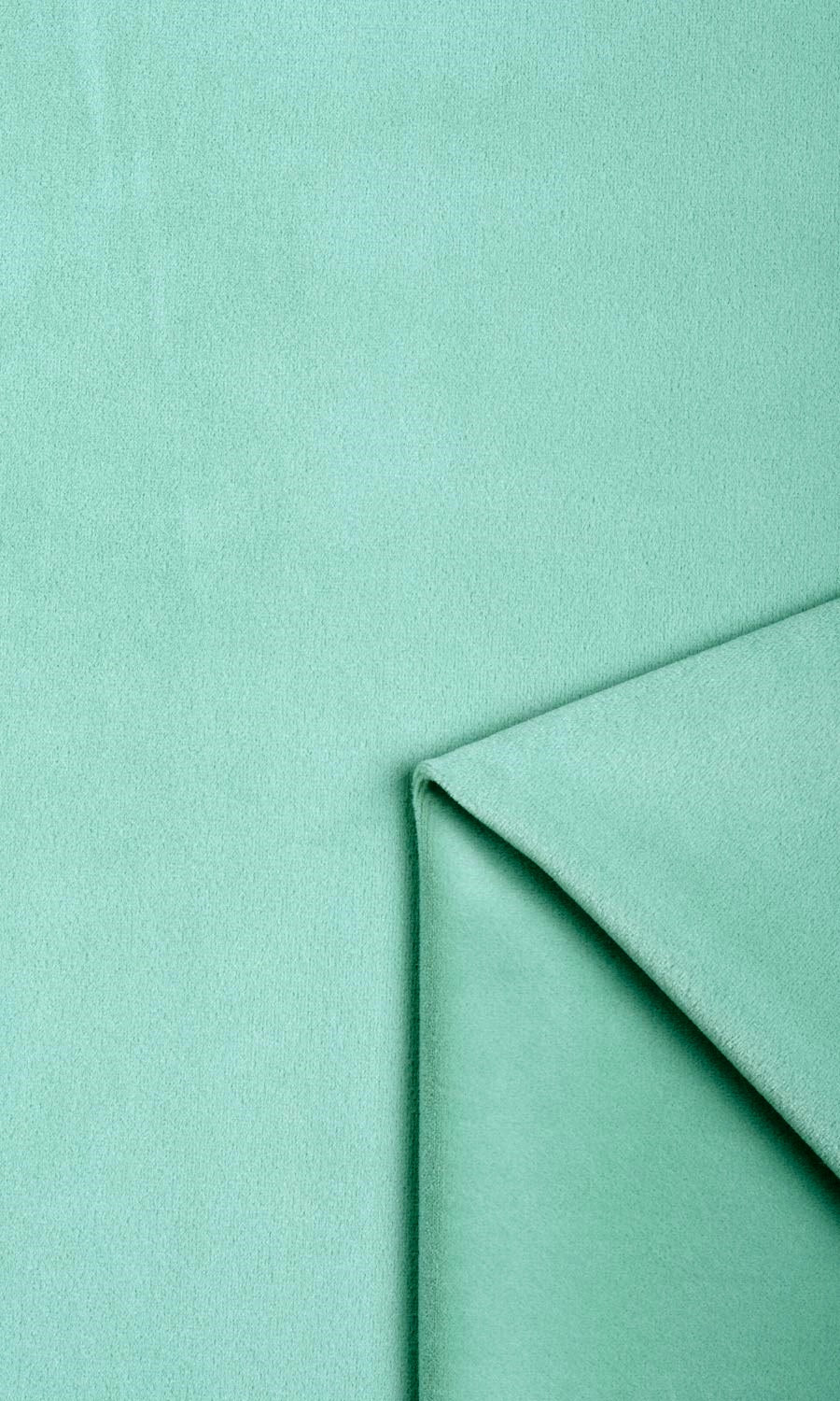 Velvet Window Treatments Fabric By the Yard (Seafoam Green)
