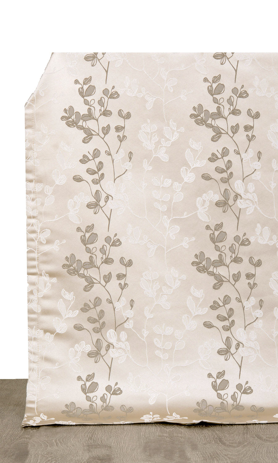 Floral Window Treatments Fabric By the Yard (Beige/ Brown)