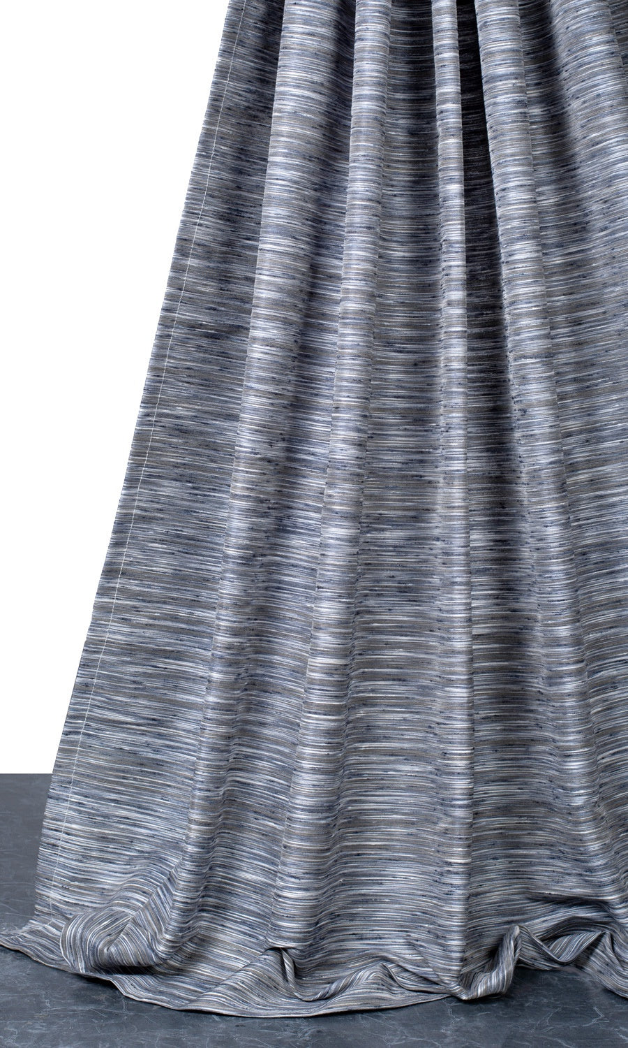 Faux Silk Home Textile Fabric Material By the Yard (Grey/ Blue/ Black)