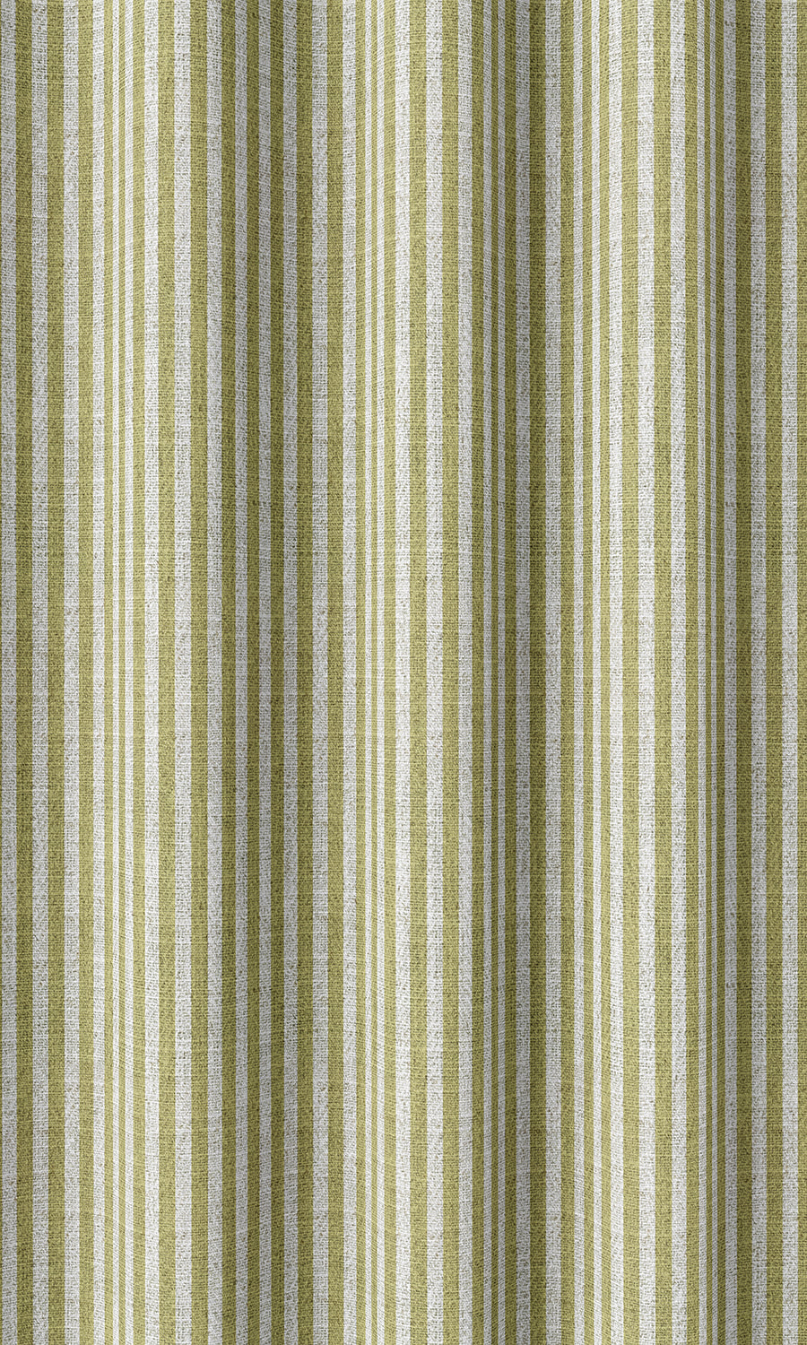 Striped Home Décor Fabric By the Yard (Chartreuse Green/ White)