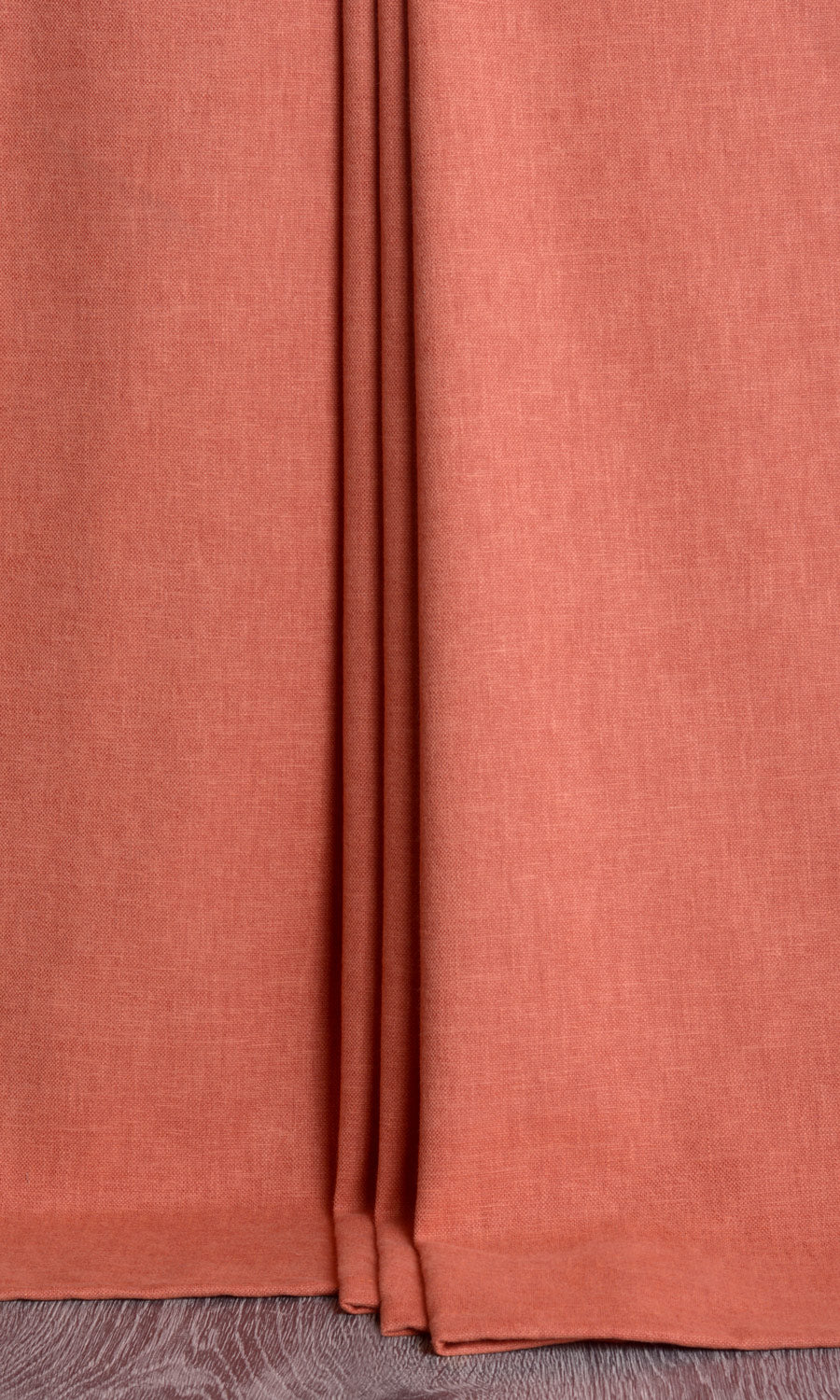 Linen-Blend Pinch Pleat, Rod Pocket, Eyelet Curtains (Orange)