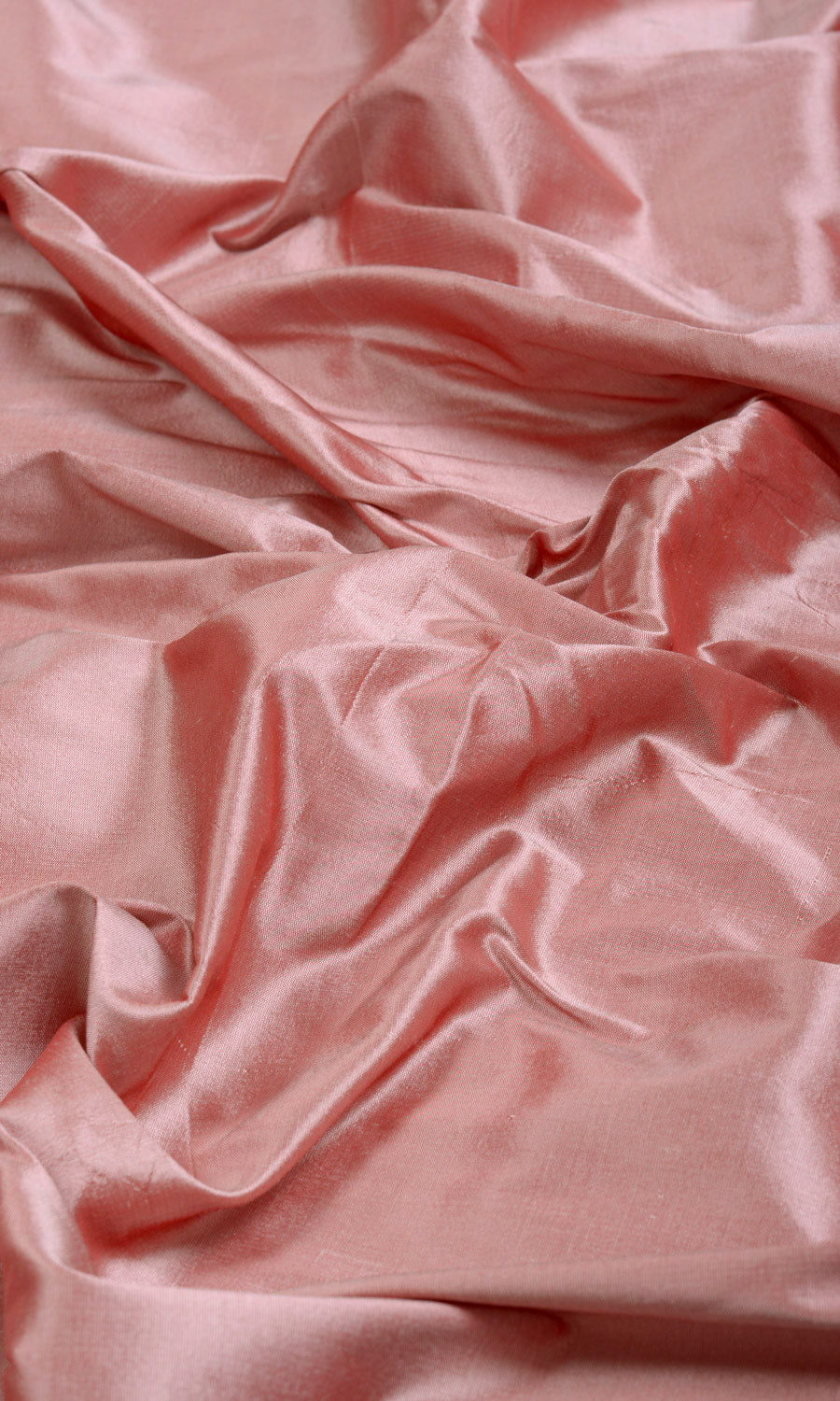 Shantung Silk Home Textile Fabric Material Sample (Blush Pink/ Red)
