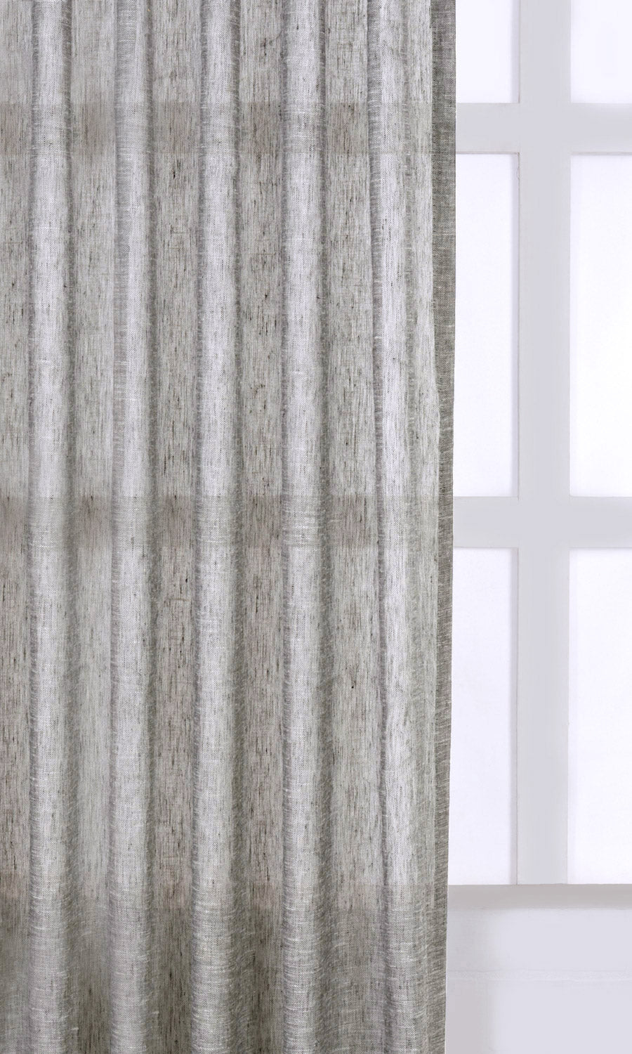 Linen Sheer Home Textile Fabric Material By the Yard (Grey)