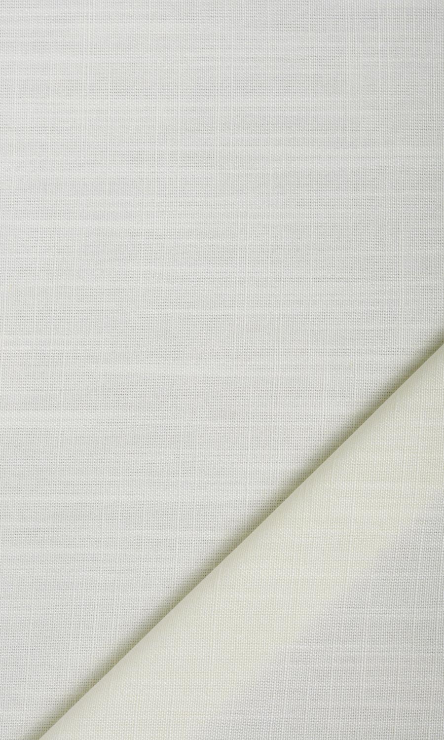 Plain Linen Texture Fabric Material By the Yard (White)