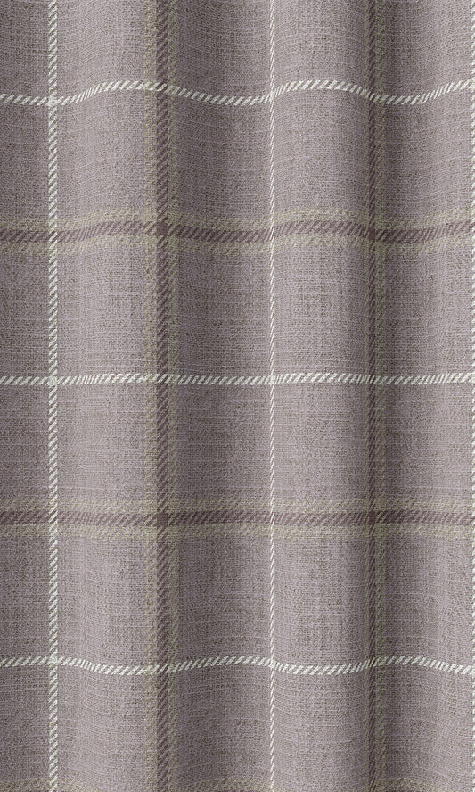 Modern Check Patterned Home Décor Fabric By the Yard (Lavender)