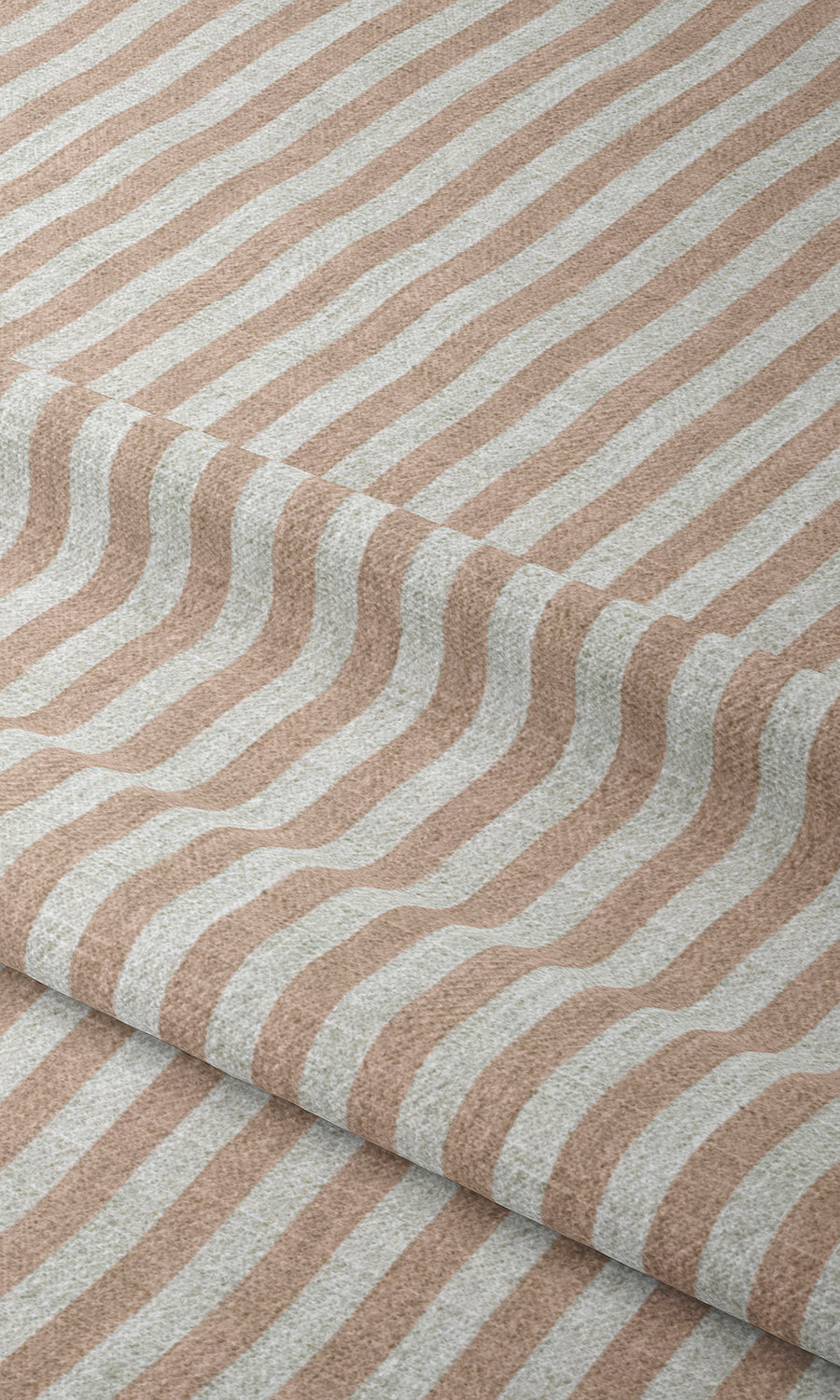 Modern Striped Print Window Treatments Fabric By the Yard (Pink/ White)