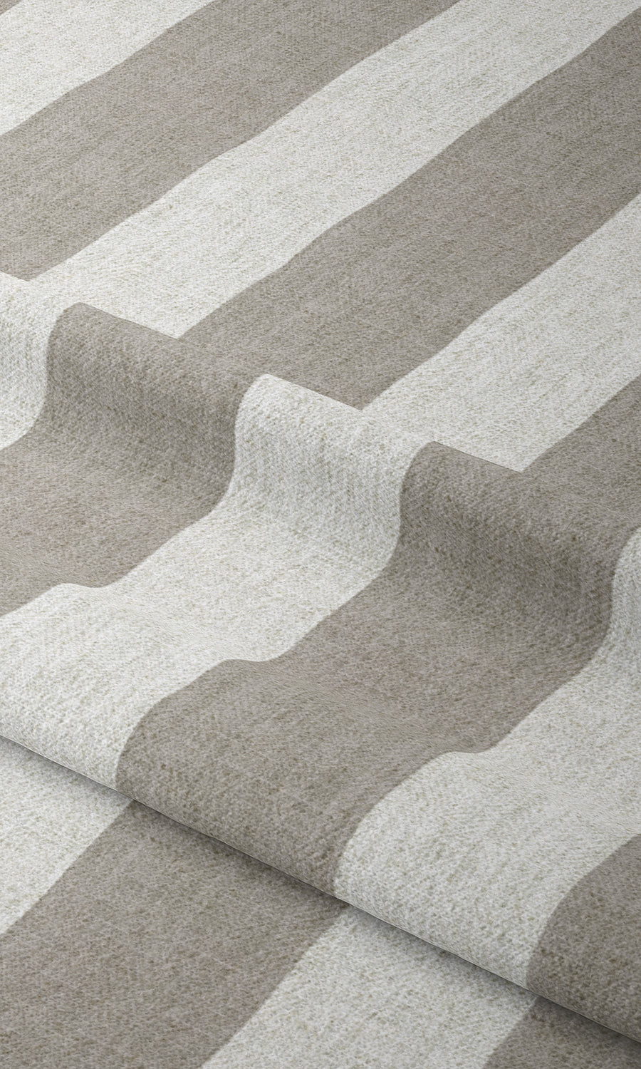 Striped Home Textile Fabric Material By the Metre (Grey)