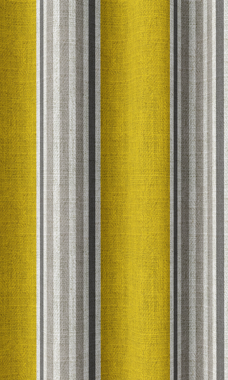 Striped Print Home Décor Fabric By the Metre (Sunflower Yellow)