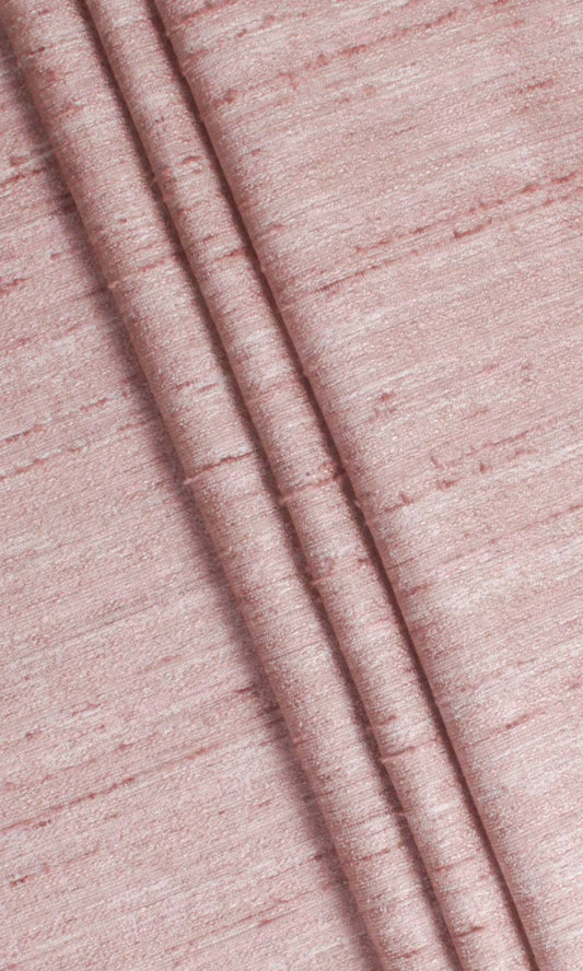 Faux Silk Textured Home Décor Fabric By the Yard (Pastel Pink)
