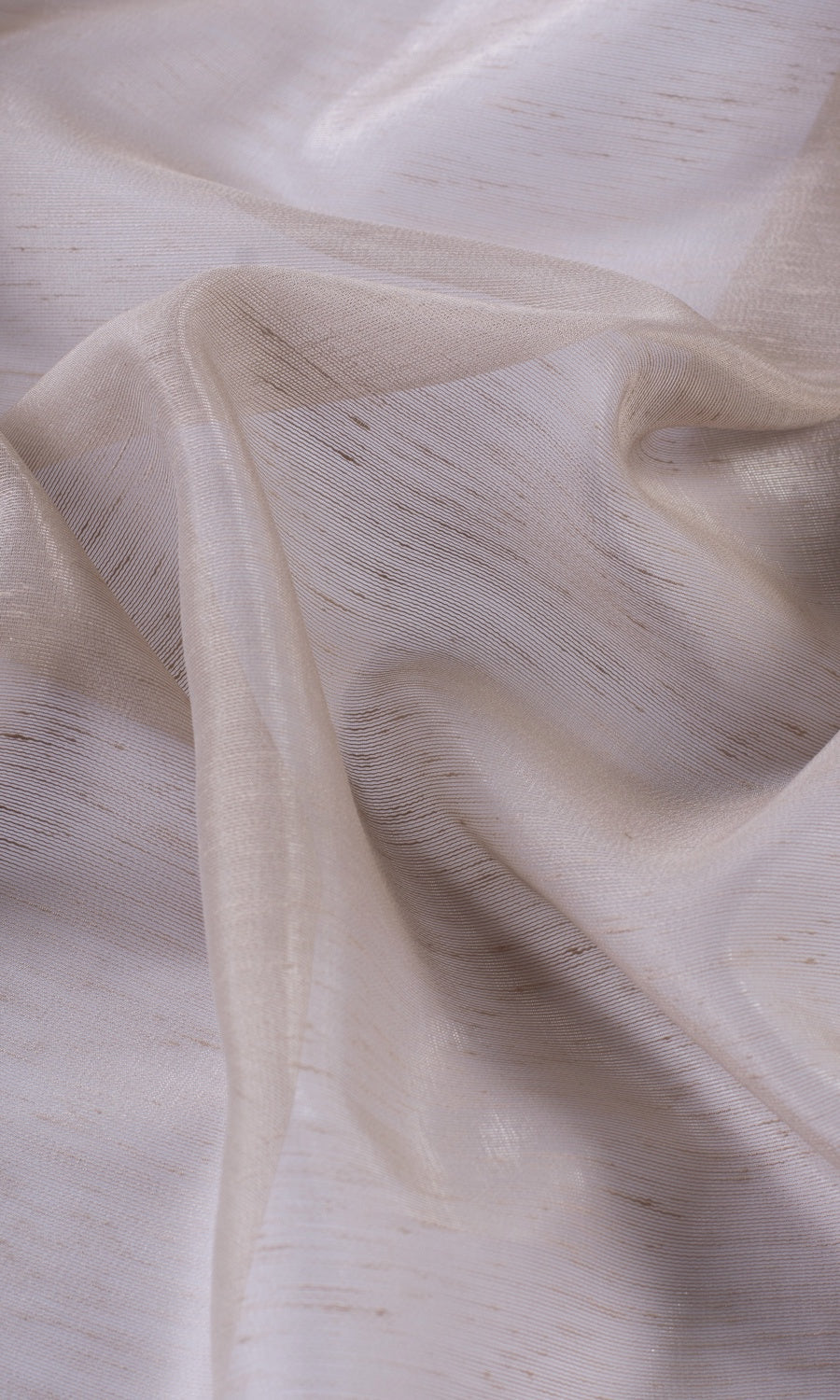 Textured Sheer Home Décor Fabric By the Yard (Hazelwood Beige/ Brown)