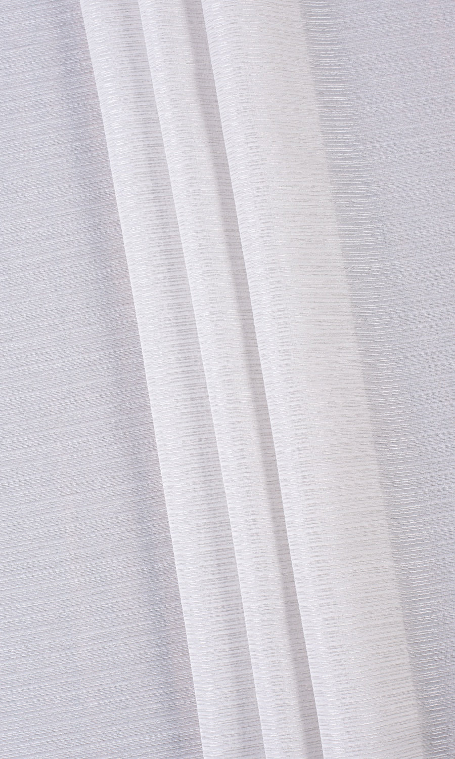 Striped Semi-Sheer Home Textile Fabric Material By the Yard (Silver Grey)