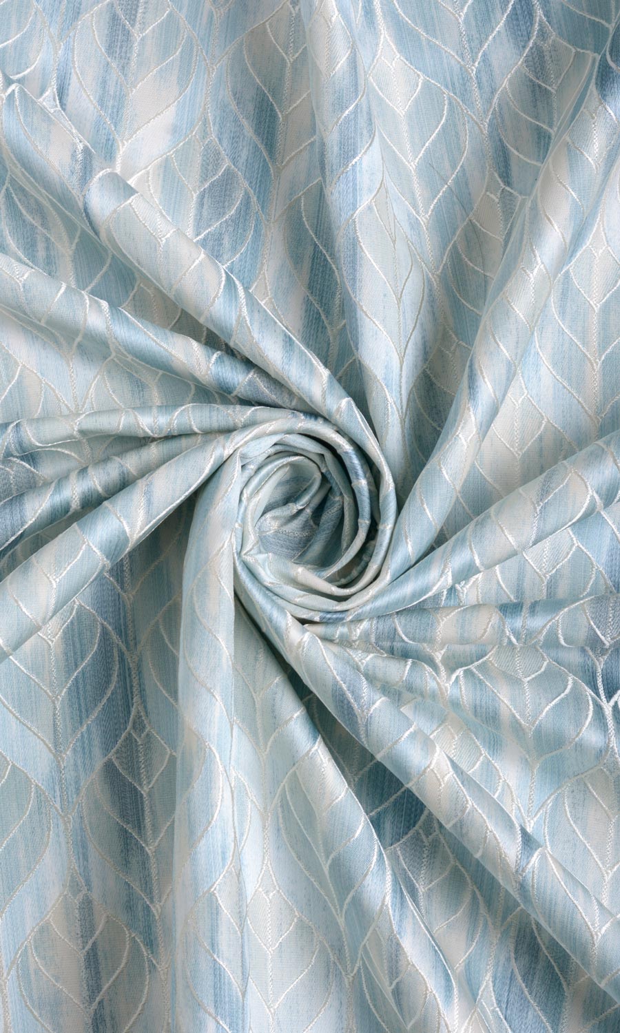Petal Patterned Home Textile Fabric Material By the Yard (Blue)