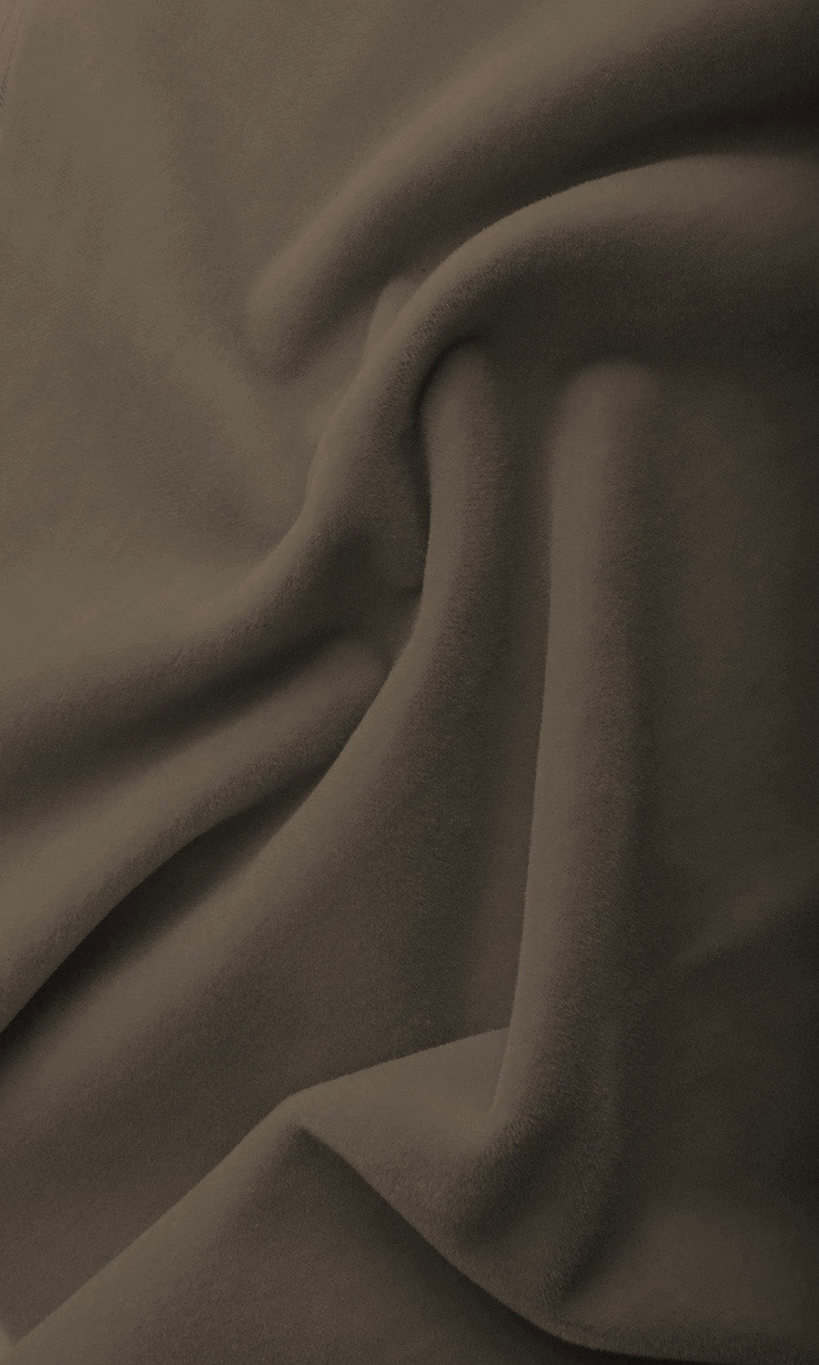 Velvet Home Textile Fabric Material Sample (Mocha Brown)