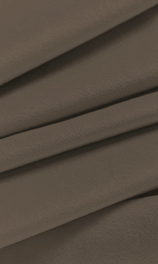 Velvet Home Décor Fabric Sample (Mocha Brown)