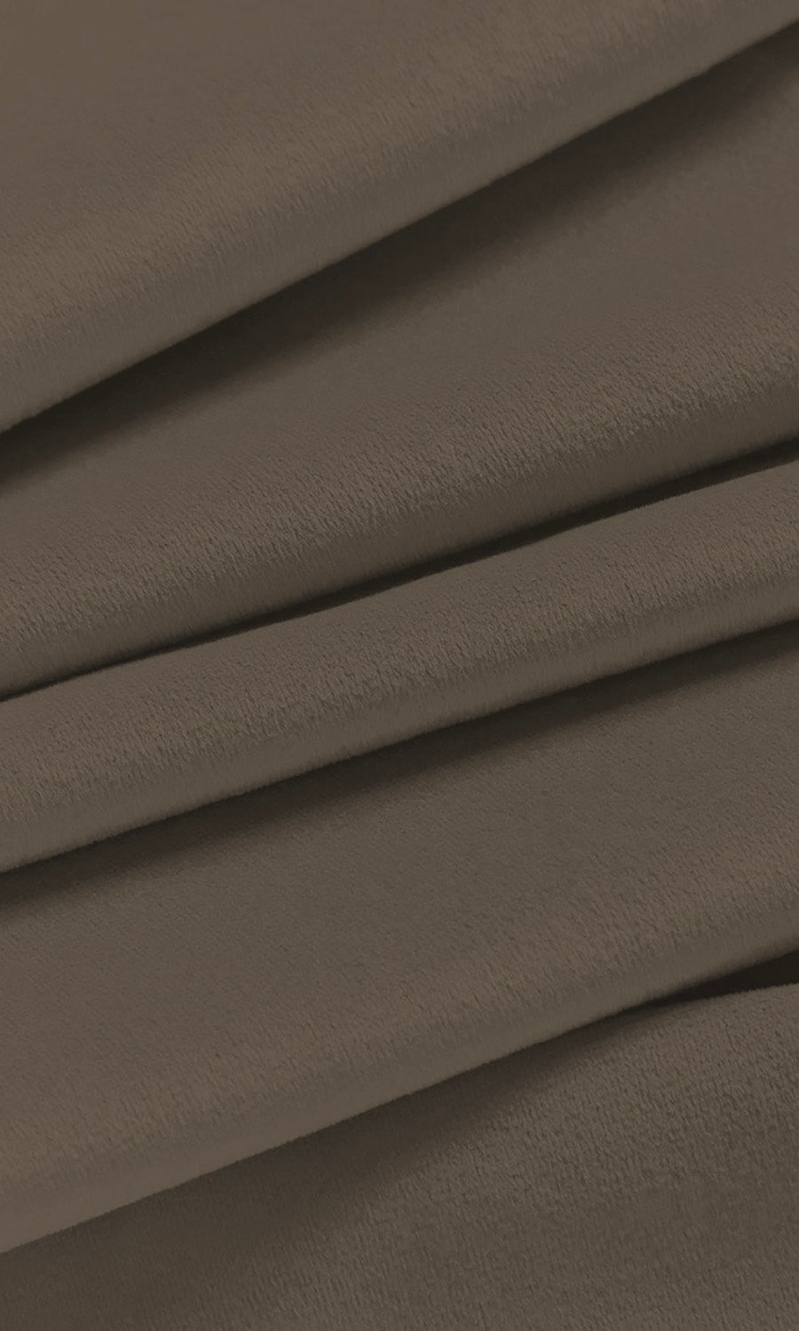 Velvet Home Décor Fabric By the Yard (Mocha Brown)