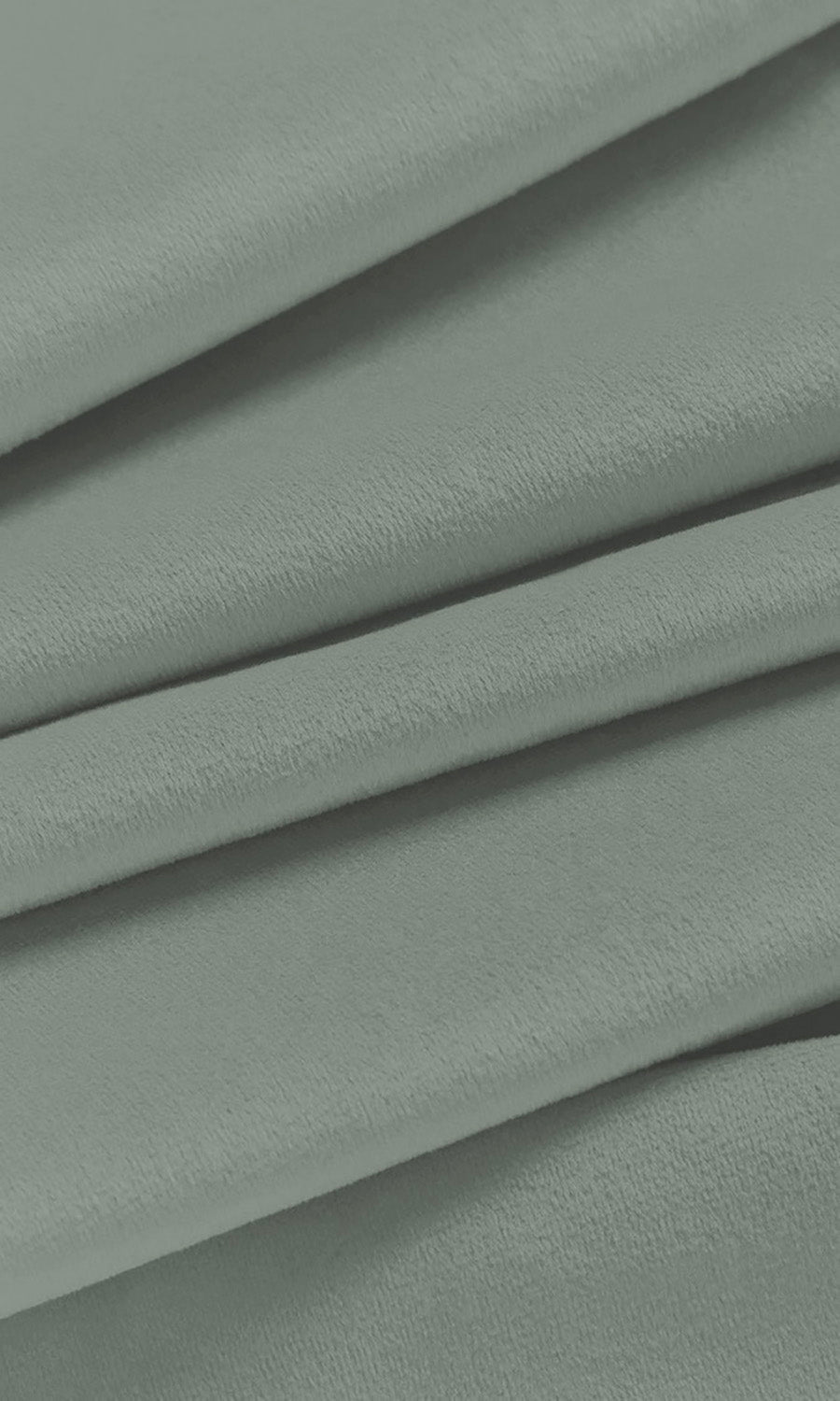 Velvet Home Décor Fabric Sample (Soft Green-Gray)