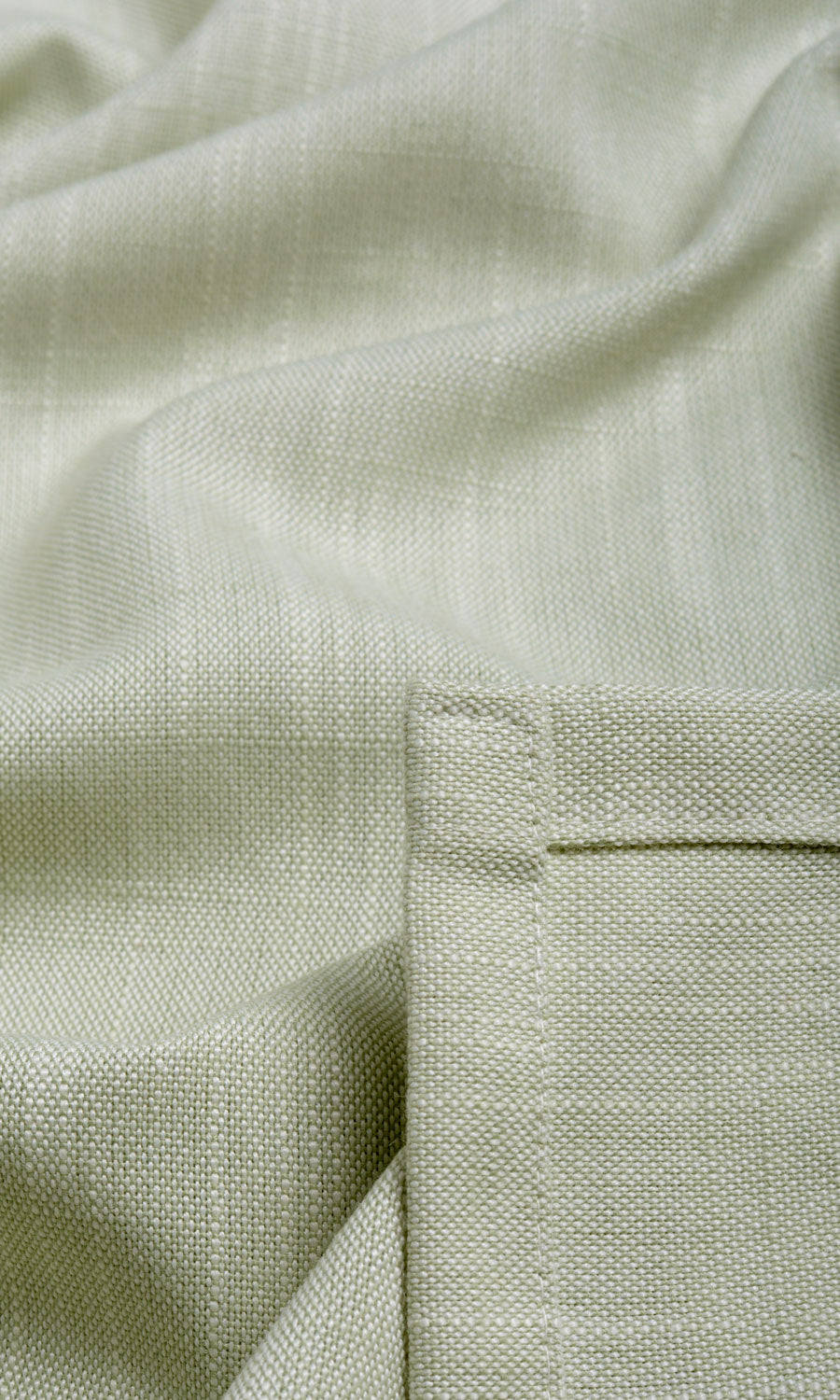 Plain Linen Texture Free Fabric Material Sample (Mint Green)