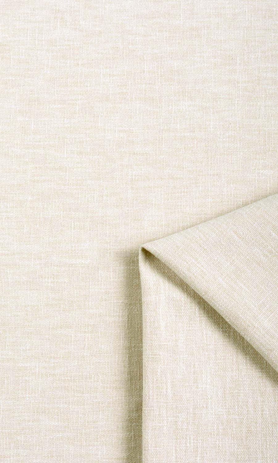Poly-Cotton Window Treatments Fabric Sample (Warm Ivory/ Pale Beige)