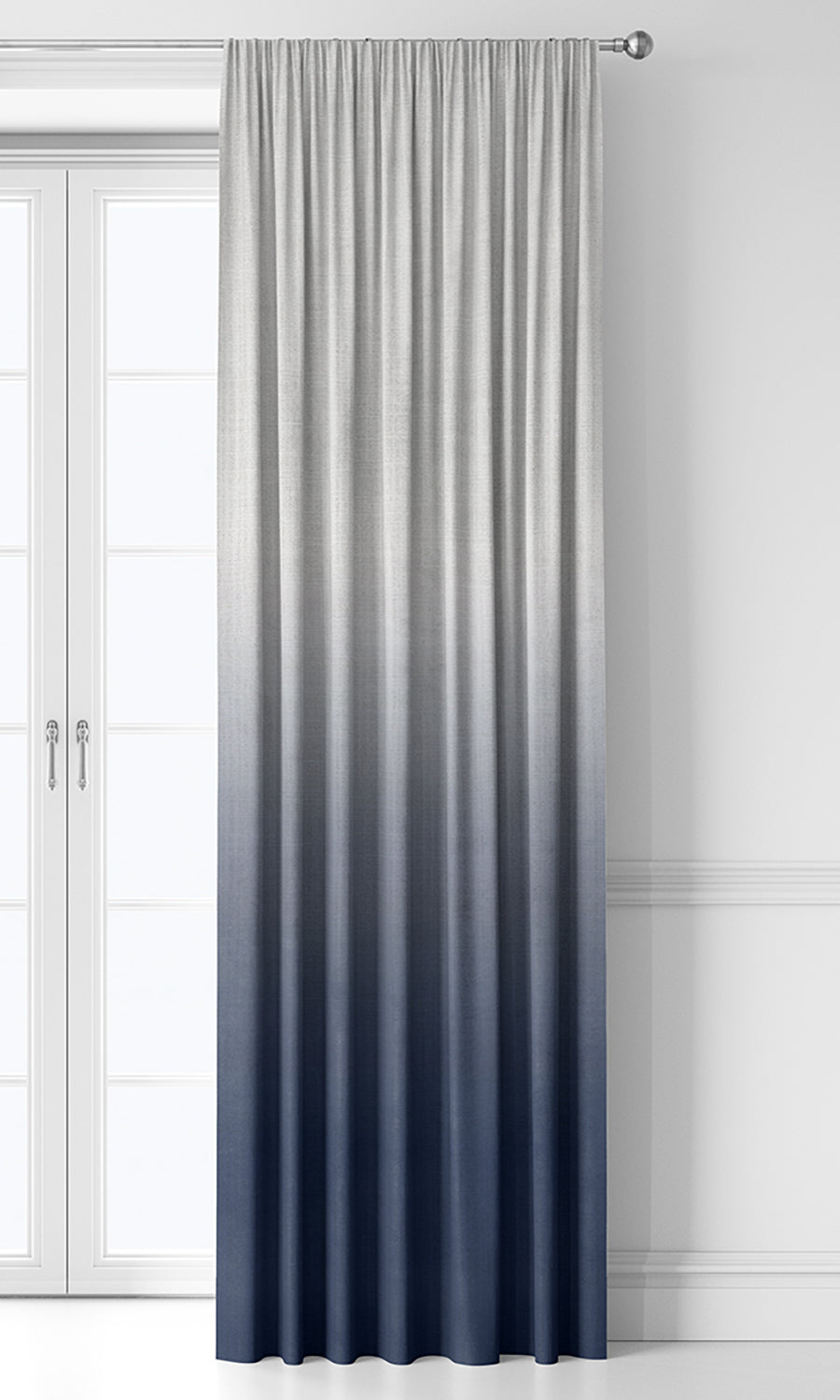 2-Tone Ombre Home Décor Fabric Sample (Navy Blue)