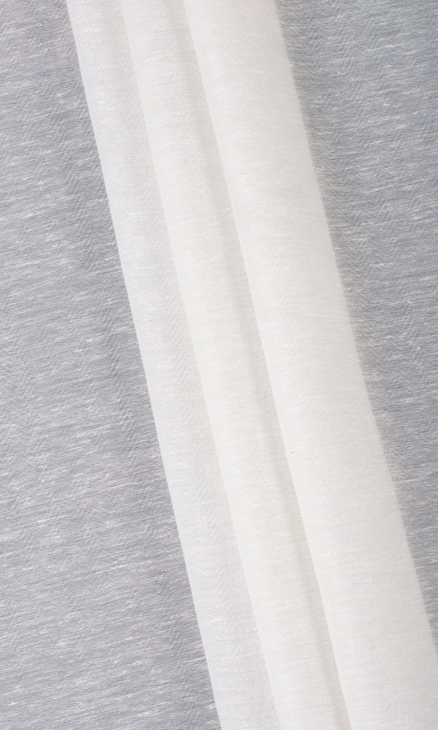 Textured Sheer Window Treatments Fabric By the Yard (Warm White)
