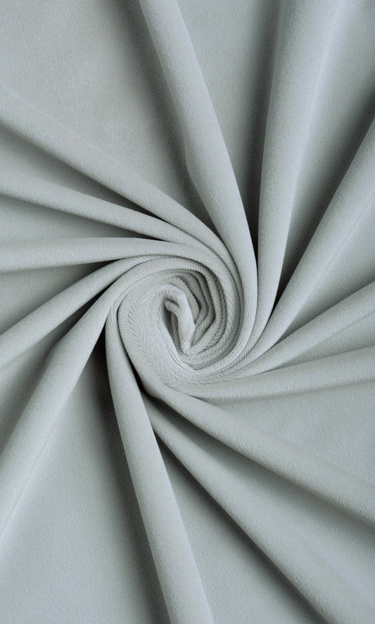 Velvet Curtains (Cool Grey/ Pale Bluish-Grey)