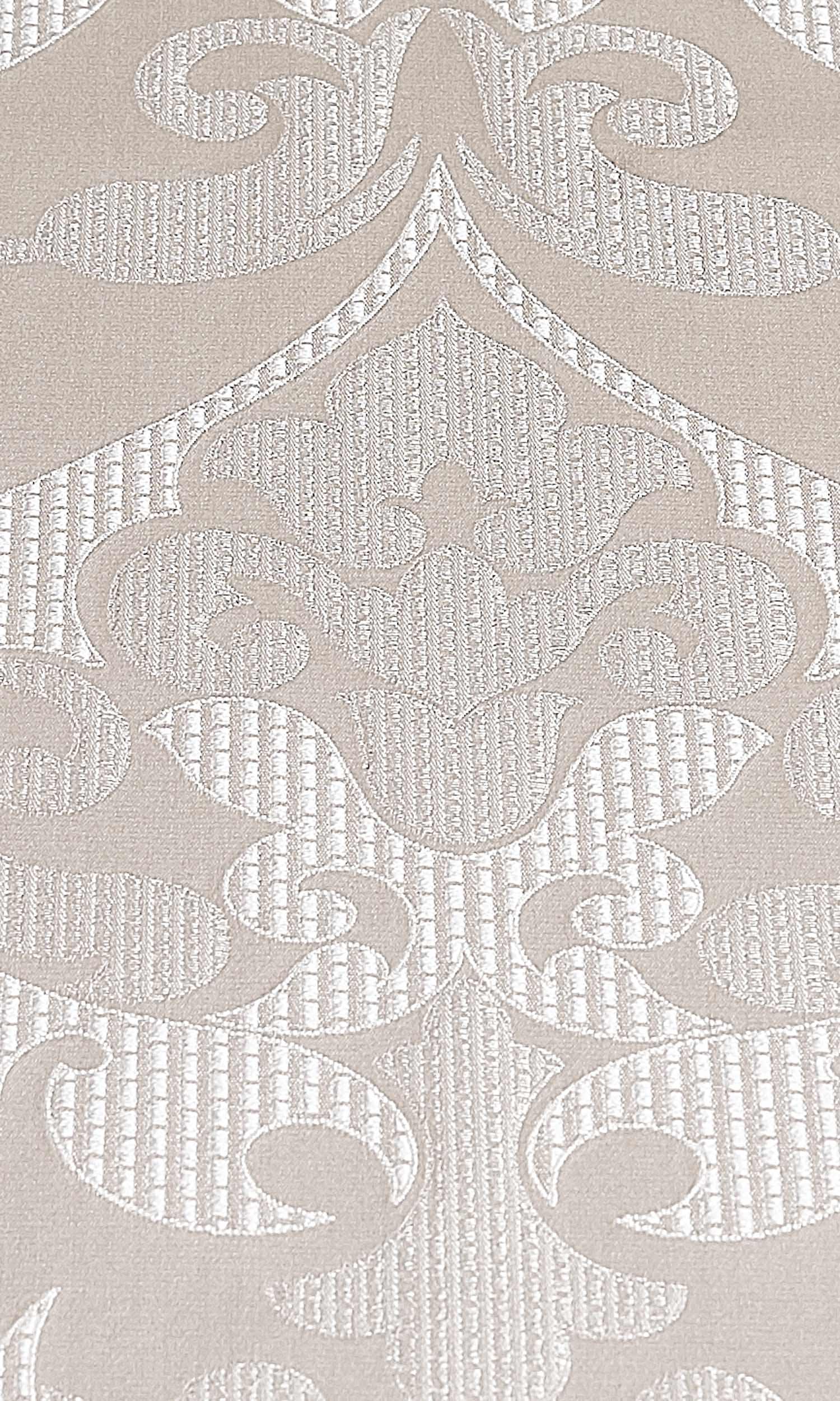 Self Patterned Home Textile Fabric Material By the Yard (Pale Beige/ Cream)