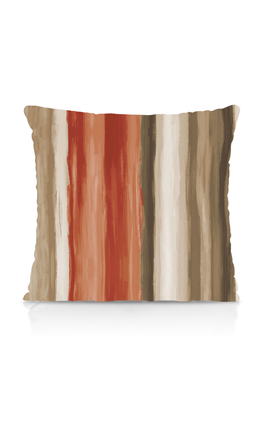 Room Darkening Striped Fabric Material By the Yard (Red/ Brown)