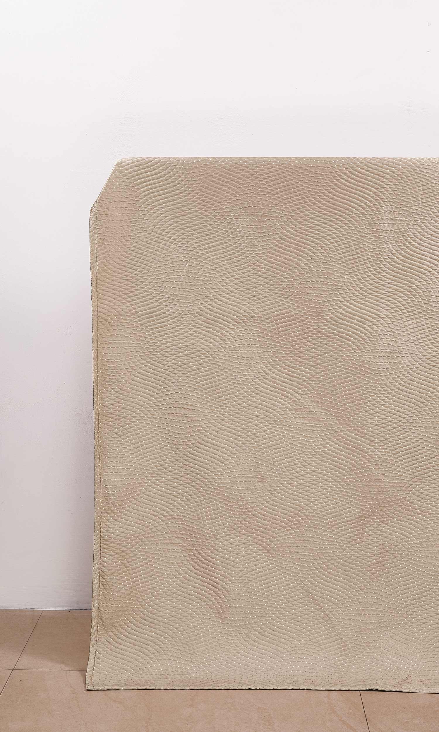 Silk-Blend Window Treatments Fabric Sample (Caramel Brown)