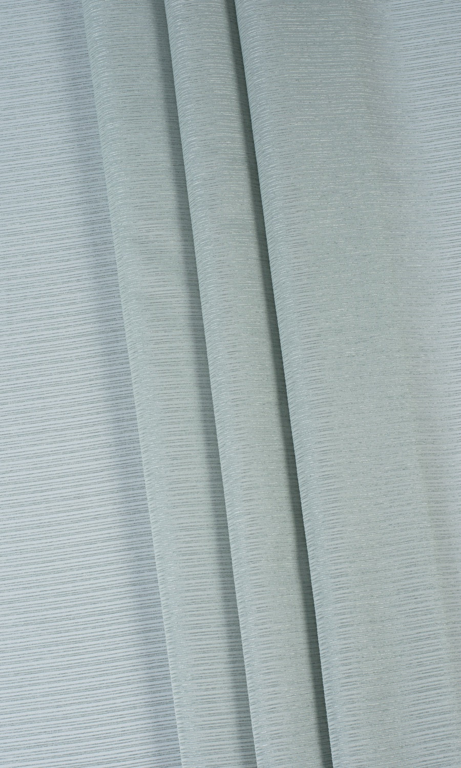 Striped Sheer Free Fabric Material Sample (Sea Green)