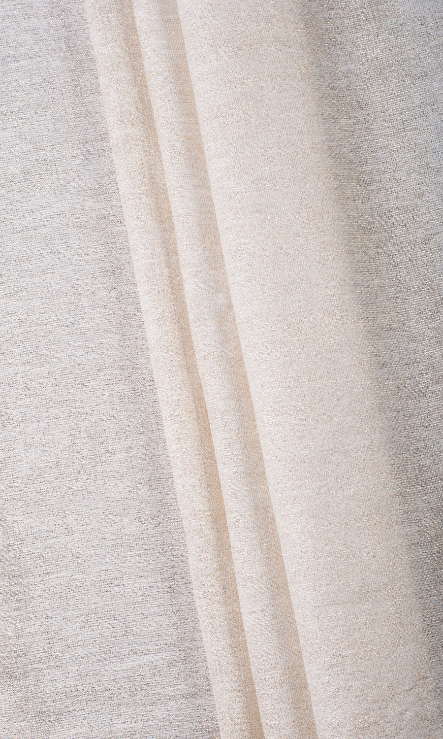 Textured Home Textile Fabric Material By the Yard (Ivory/ Golden)
