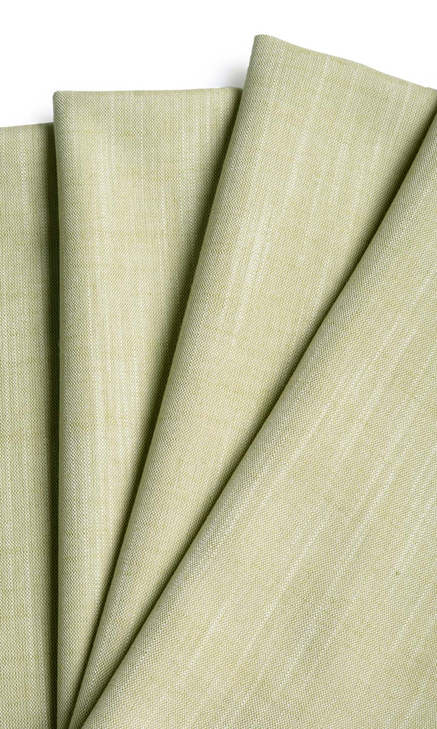Plain Linen Texture Home Textile Fabric Material Sample (Pale Green)