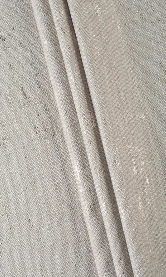 Metallic Accented Home Décor Fabric By the Yard (Taupe Gray-Brown)