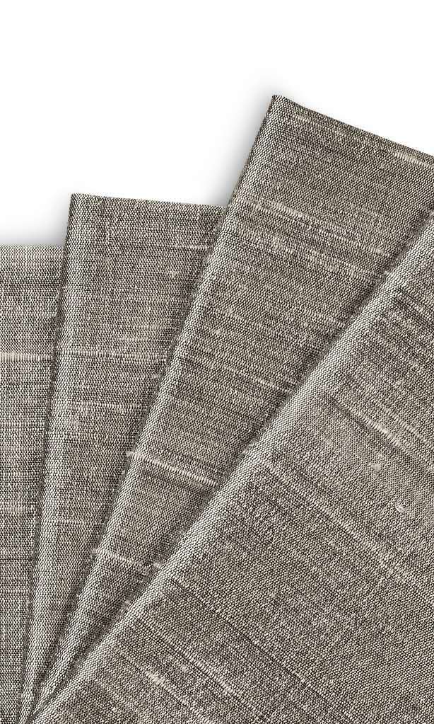 Pure Silk Window Treatments Fabric Sample (Taupe Grey)