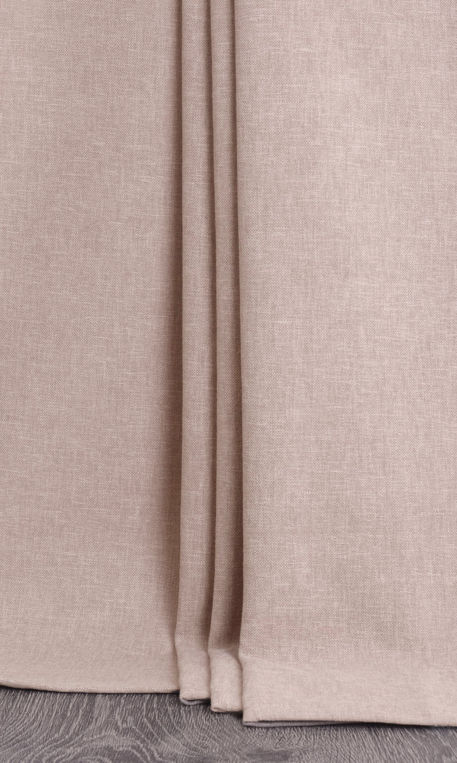 Linen Blend Window Treatments Fabric Sample (Pale Beige)