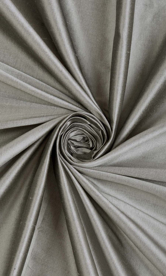 Shantung Silk Curtains (Steel Grey)