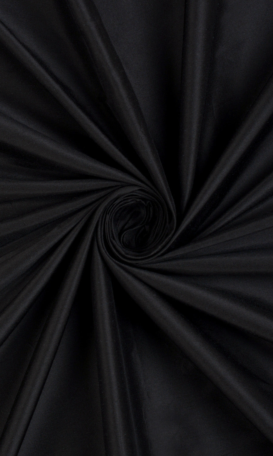 Shantung Silk Home Décor Fabric Sample (Black)