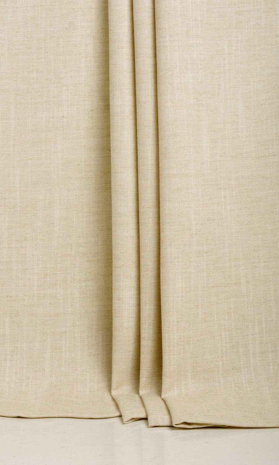 Plain Linen Texture Fabric Material By the Yard (Pale Beige)