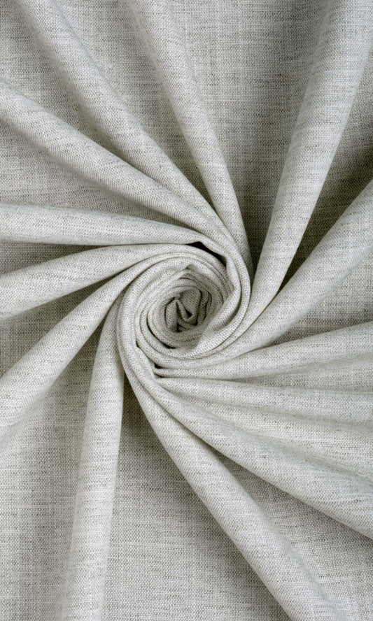 Plain Linen Textured Home Décor Fabric By the Yard (Smoke White)